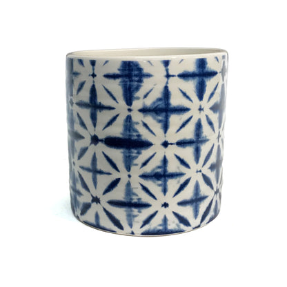 Pot, 4in, Ceramic, Dolomite, Shibori