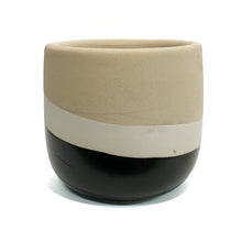 Load image into Gallery viewer, Pot, 6in, Stoneware Tri-Color, 2 Asst
