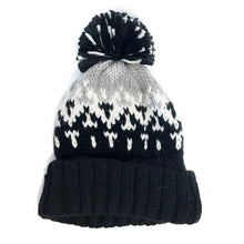 Load image into Gallery viewer, Knitted Toque, Multi Colored, Black
