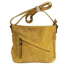 Load image into Gallery viewer, Bria Large Diagonal Zipper Crossbody Bag,
