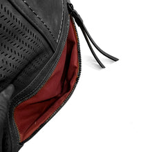 Load image into Gallery viewer, Bria Large Diagonal Zipper Crossbody Bag, Black
