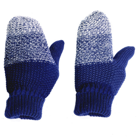 Double Layer Mittens, Navy