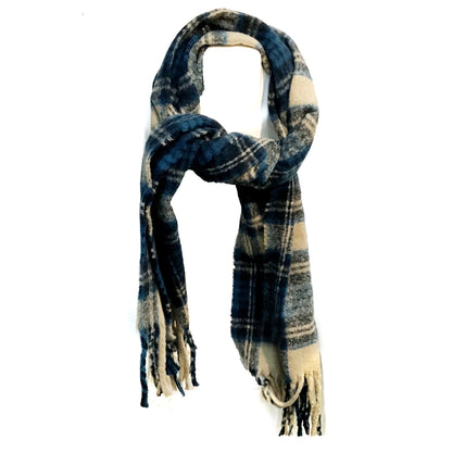 Blanket Scrf, Oversized, Oblong, Blue
