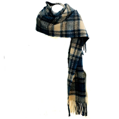 Blanket Scrf, Oversized, Oblong, Blue