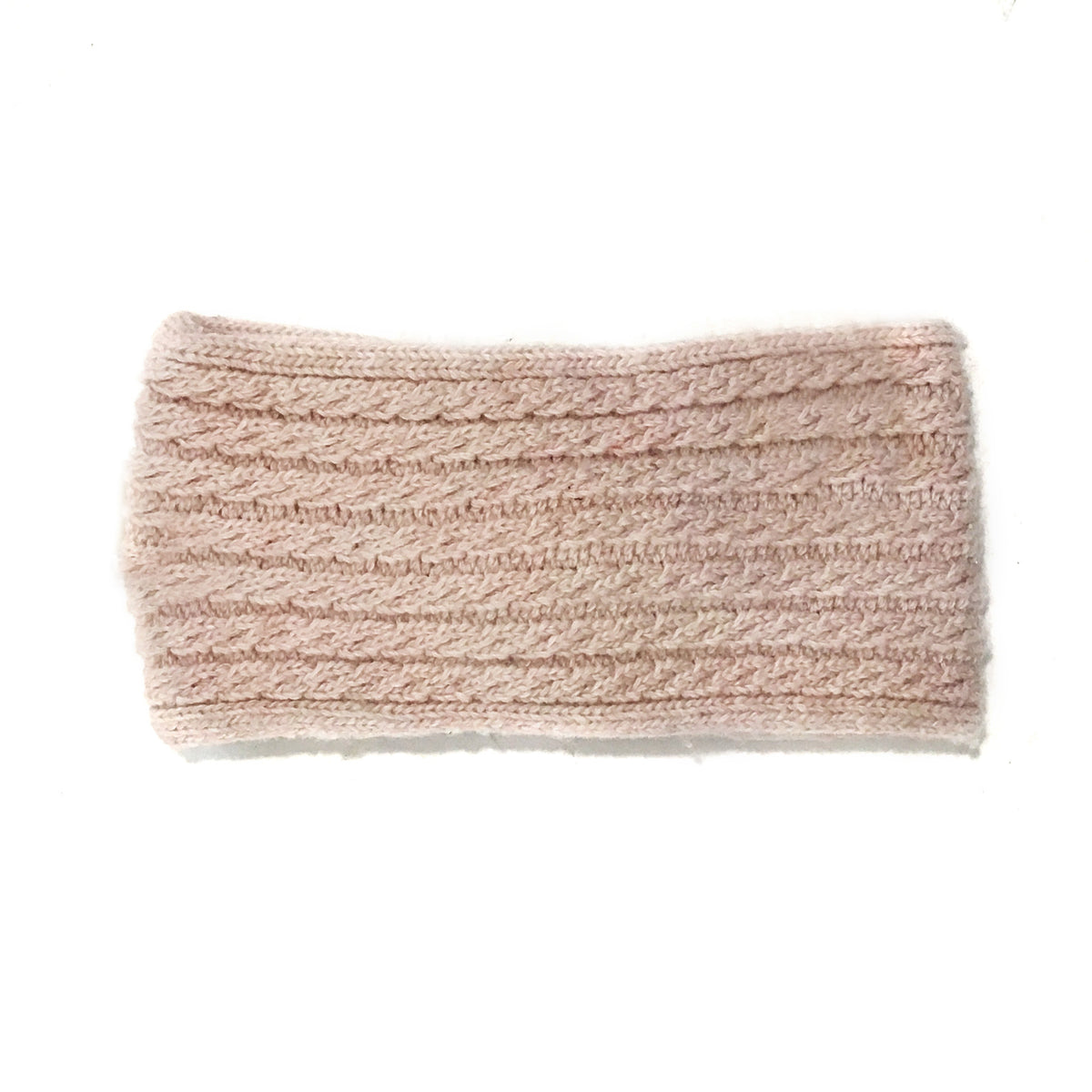 Knitted Twist Headband, Blush