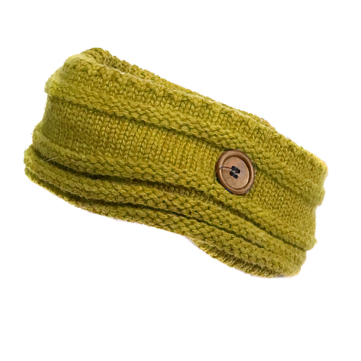 Fleece Lined w/Button Headband, Mustard