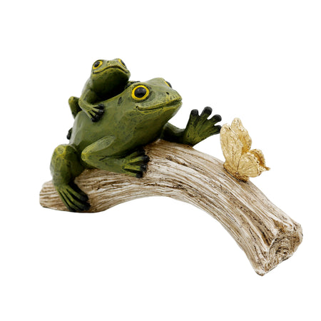 Decor Frogs w/ Gold Butterfly