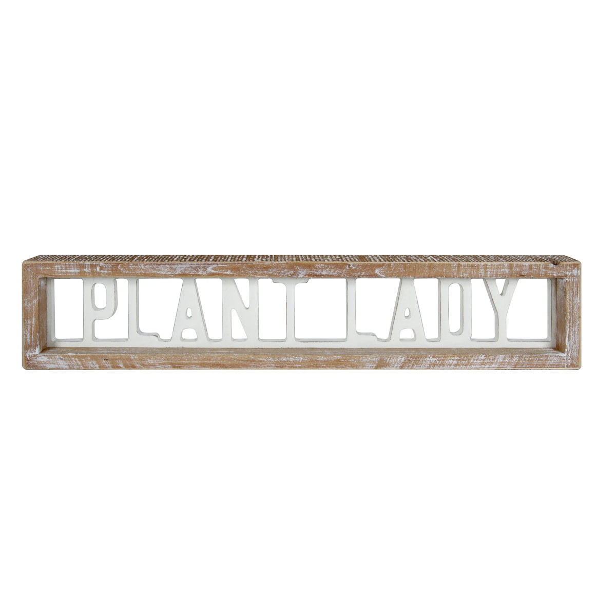 Wood Plant Lady Sign