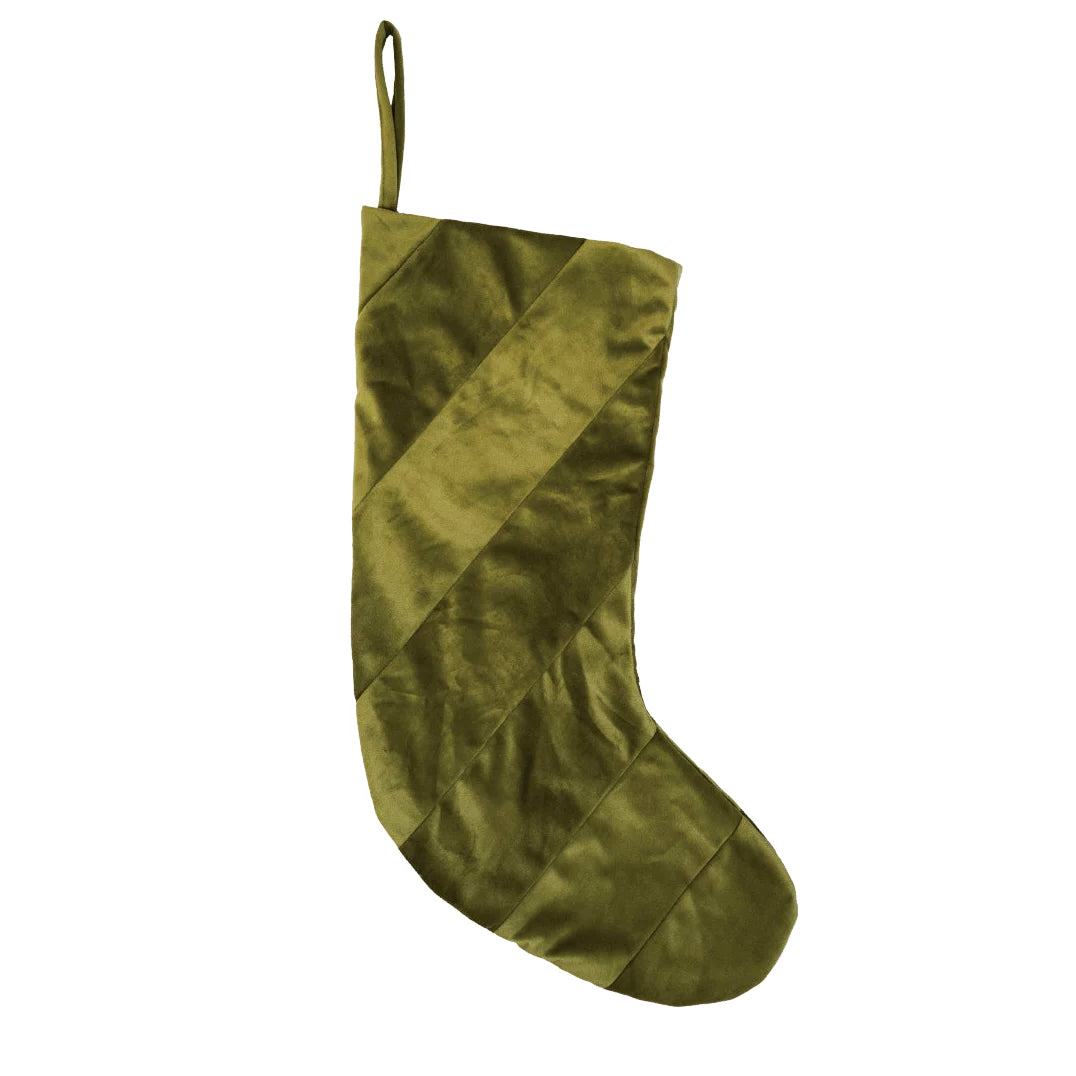 STOCKING, VELVET, Green