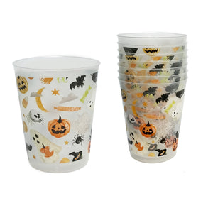 Glow In The Dark, Party Cups, Halloween Pattern