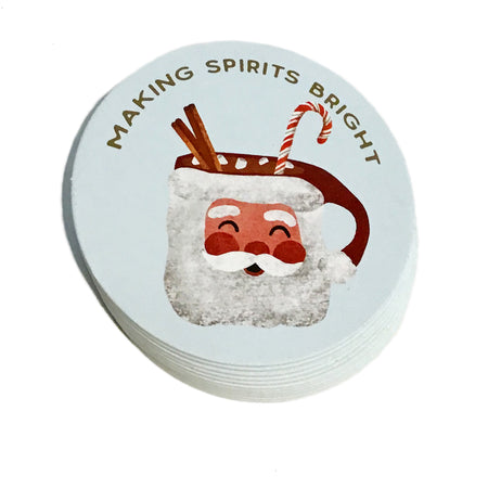 Christmas Paper coaster, 6 Assorted
