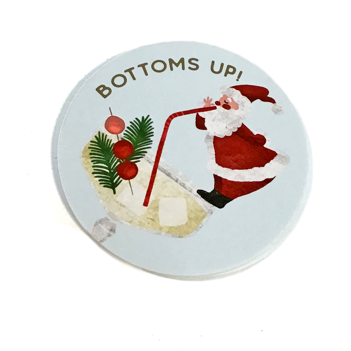 Christmas Paper coaster, 6 Assorted