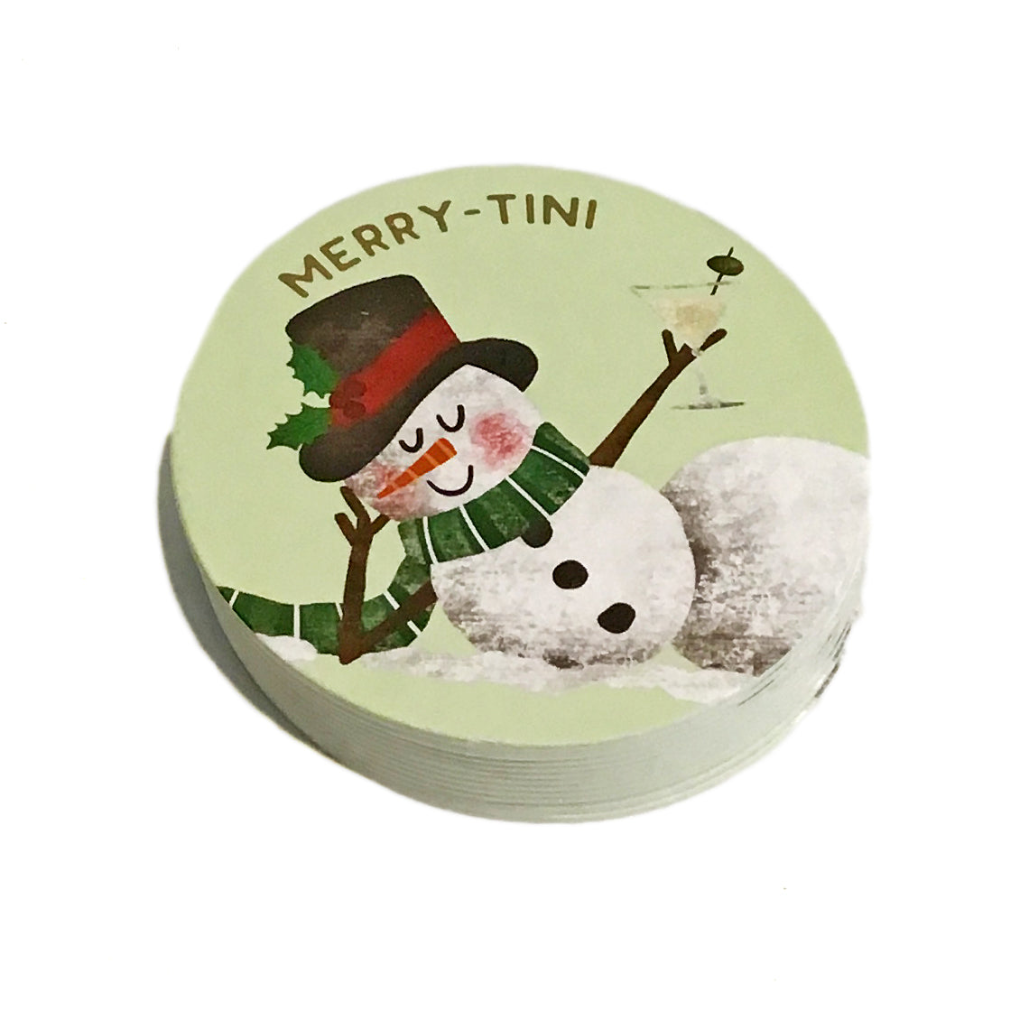 Christmas Paper coaster, 6 Assorted