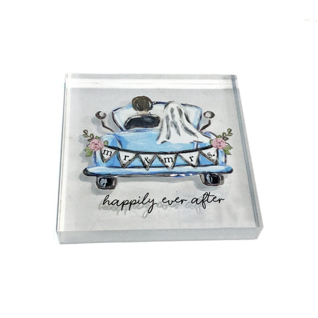 Decor Wedding Plaque, Happily