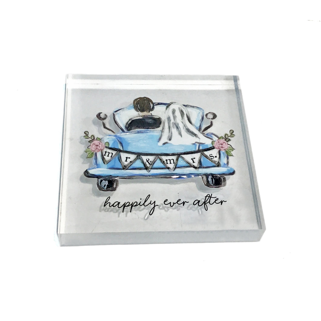 Decor Wedding Plaque, Happily