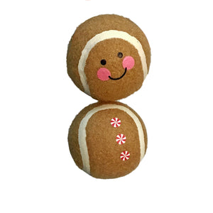 Christmas 2/P Tennis Balls, 3 Styles