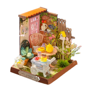 Fancy Tea Yard  DIY Miniature Dollhouse Kit