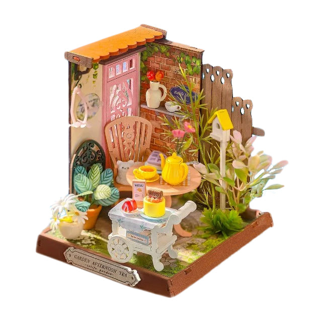 Fancy Tea Yard  DIY Miniature Dollhouse Kit