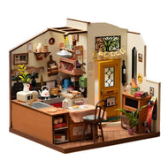Cozy Kitchen DIY Miniature Dollhouse Kit