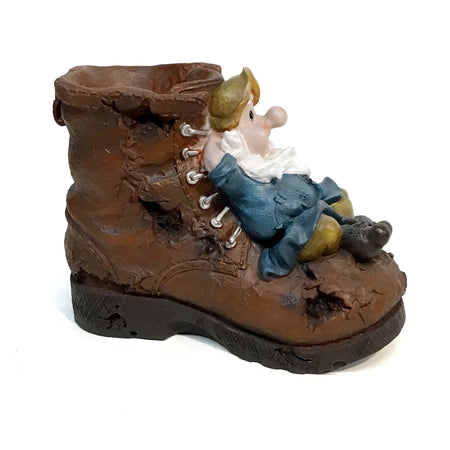 Planter, Gnome In Old Boot
