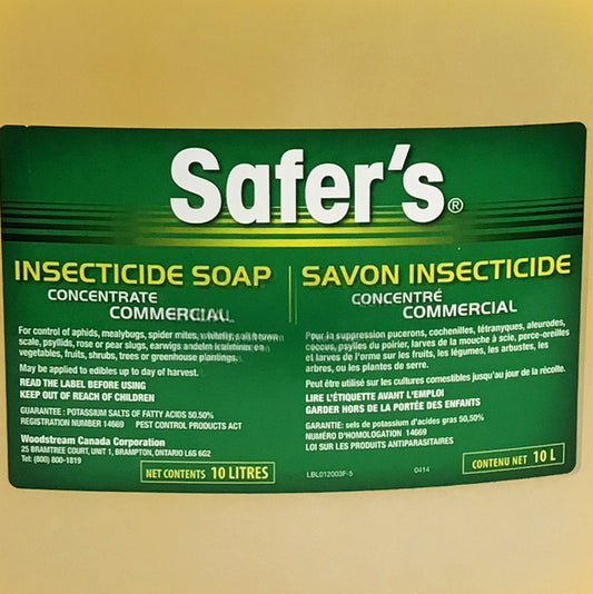 Safer's Insecticidal Soap, Concentrate, 10L
