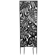 Decorative Metal Privacy Screen, Monstera