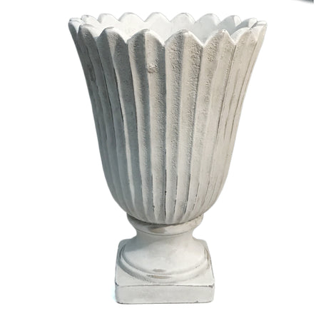 Large Scallop Cement Planter