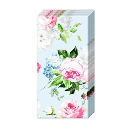 Pocket Tissue, Scarlett, Light Blue