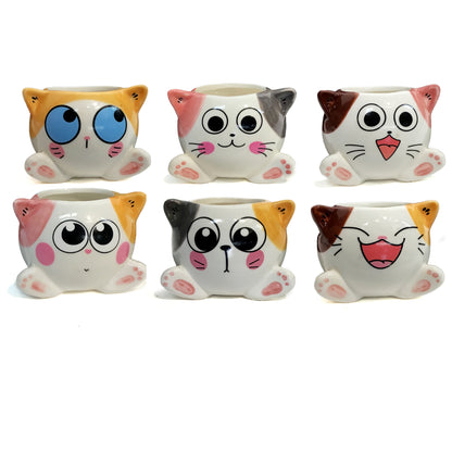 Planter, 2in Sitting Cats, Ast