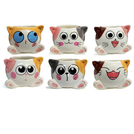 Planter, 2in Sitting Cats, Ast