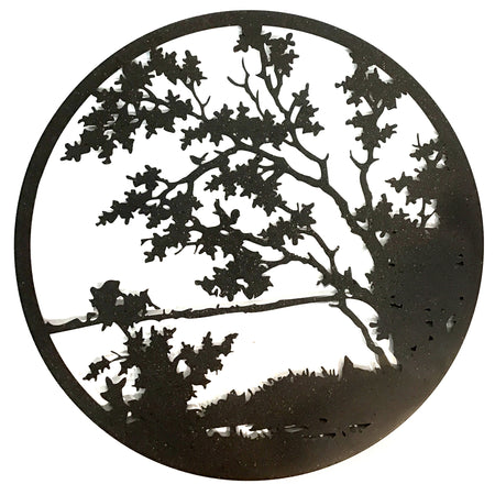Lake View Metal Wall Art, 24in
