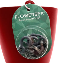 Load image into Gallery viewer, Planter, 7in, Hanging, Plastic, Red
