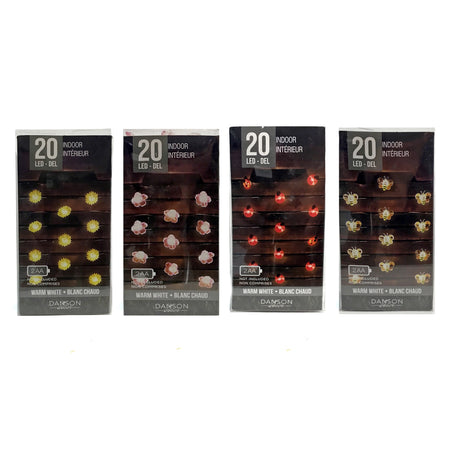 String Lights, Battery, 4 Assorted