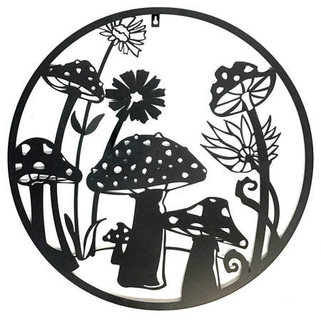 Metal Mushroom Wall Decor