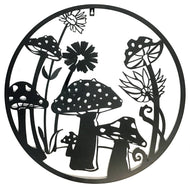 Metal Mushroom Wall Decor