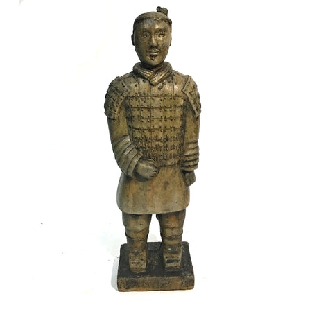 Statue, Mini Xian Warrior, Archer, Ancient Stone