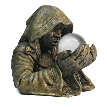 Statue, Cement, Azzuli With Globe, Ancient Stone