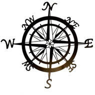 Metal Compass Wall Decor