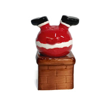 Load image into Gallery viewer, Salt &amp; Pepper Shakers, Ceramic Stuck Santa
