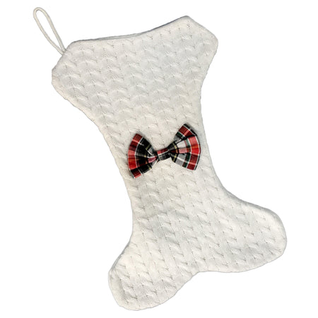 Pet Stocking, Cable Knit, Cream