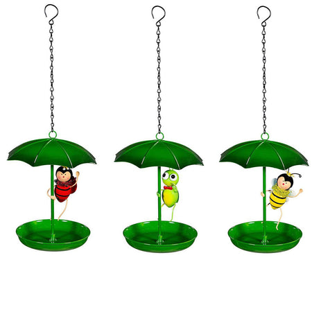 Jolly Bug Bird Feeder, 3 Assorted