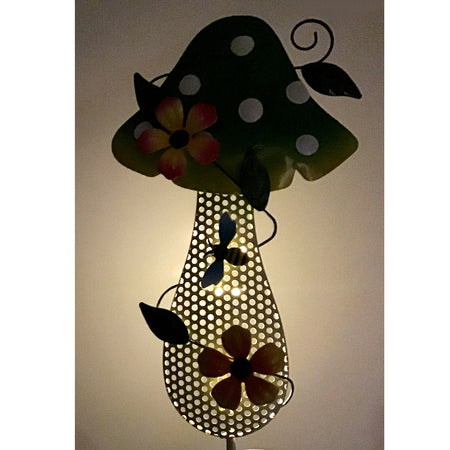 Garden Stake, Solar, Wild Mushrooms, Assorted
