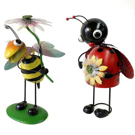 Metal, Solar Critters W/ Flowers, Assorted