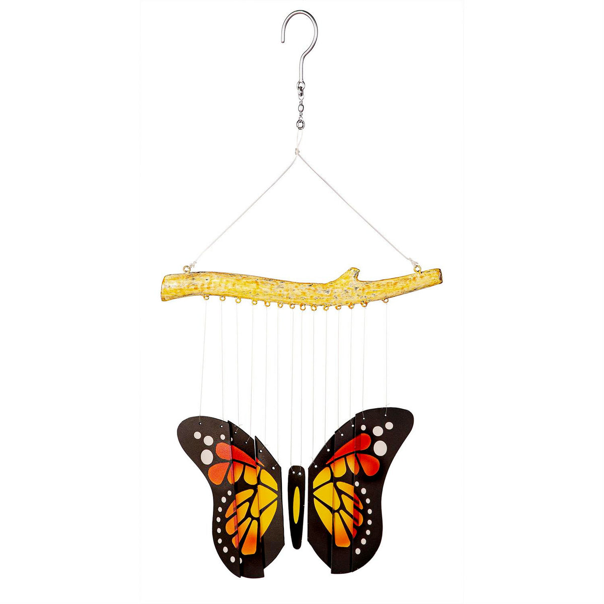 Glass Butterfly Wind Chime