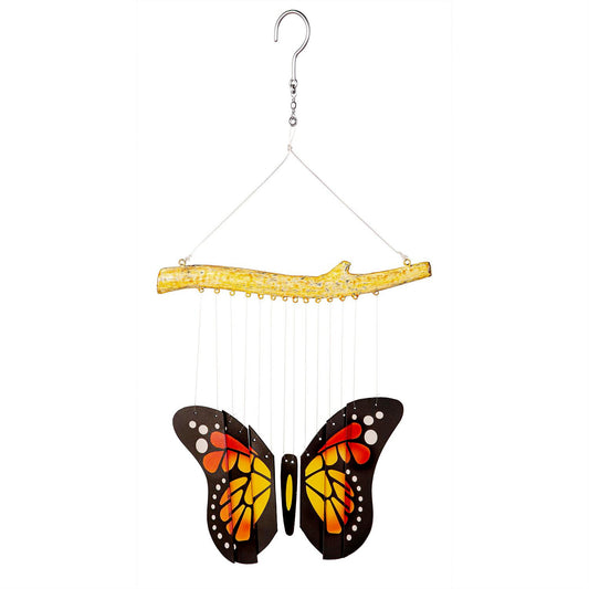 Glass Butterfly Wind Chime
