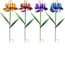 Load image into Gallery viewer, Flower Spinner Garden Stake, 4 Asst. Styles
