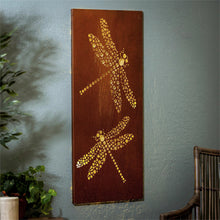 Load image into Gallery viewer, Dragonfly LED Laser Cut Metal Wall Decor
