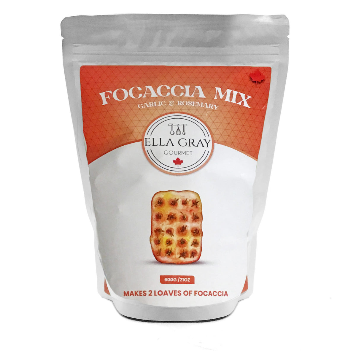 Ella Gray Gourmet - Focaccia Bread Mix, Garlic/Ros