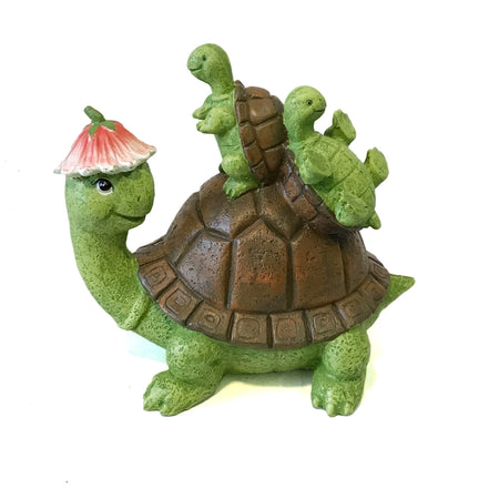 Statue, Resin, Turtle Family