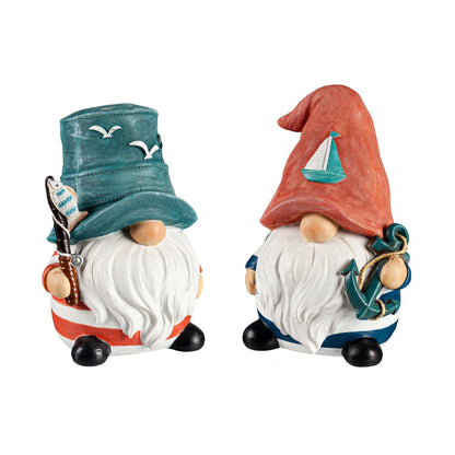Figurine Nautical Gnome, 2 Assorted